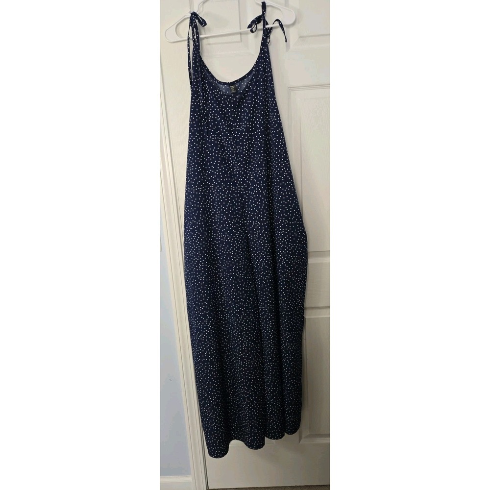 SHEIN Curve Woman's 2XL Navy Pokadot Jumpsuit